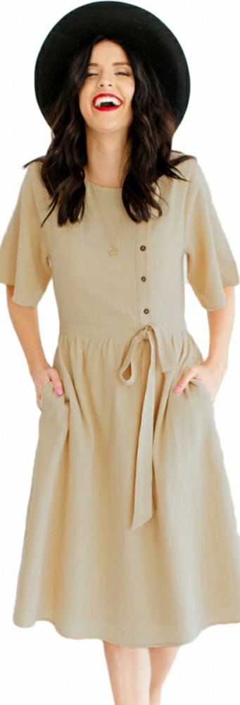 🆕️Apricot Midi Dress